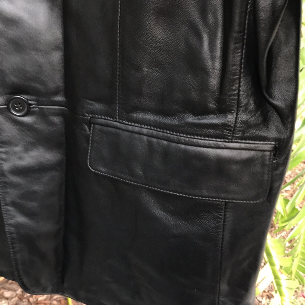 Jones New York leather blazer or jacket - Picture 7 of 16
